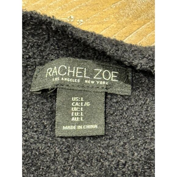 Rachel Zoe Black Fuzzy Pullover Sweater - Women's Size L - Picture 5 of 8